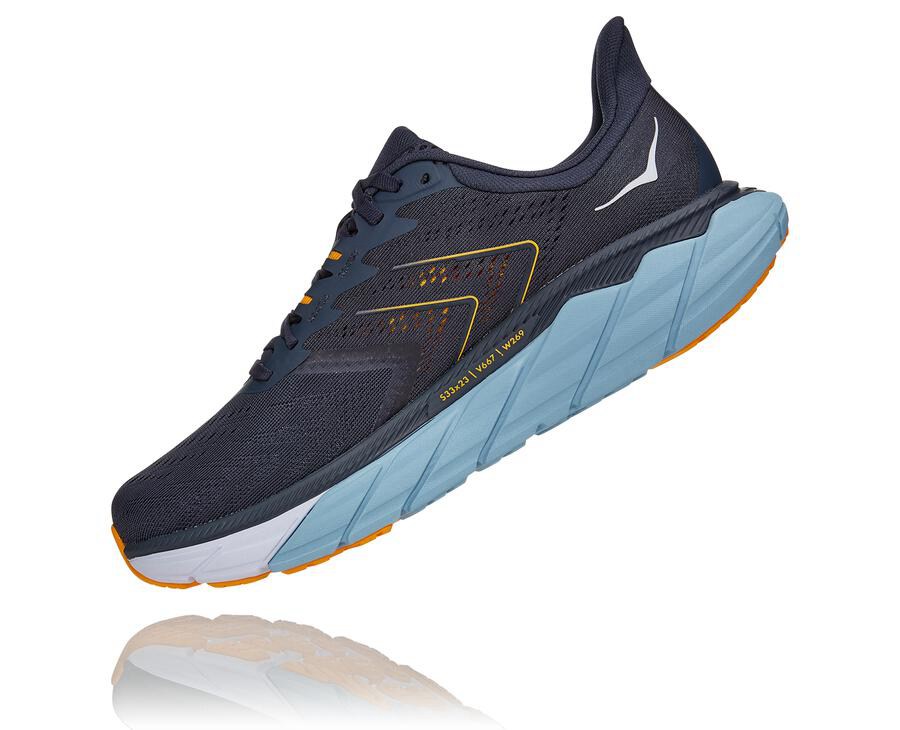 Hoka One One Running Shoes Mens Navy - Arahi 5 - 65102SEPN